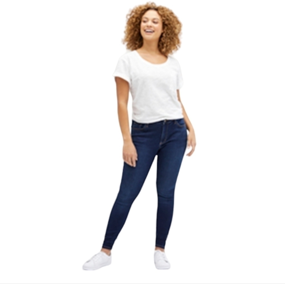 NWT Ana Dark Wash Denim Jeggings Jeans Size 12